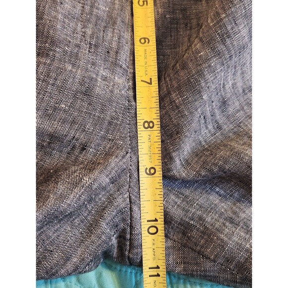 Calvin Klein Women's Size 10 Modern Fit Heather Gray 100%‎ Linen Women's Pants. - Picture 8 of 9